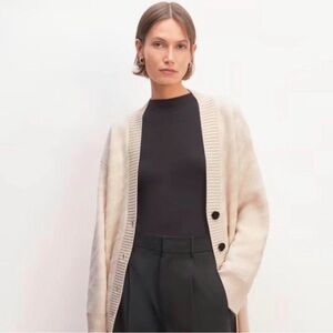 Everlane Women's Cream Cardigan Sweater